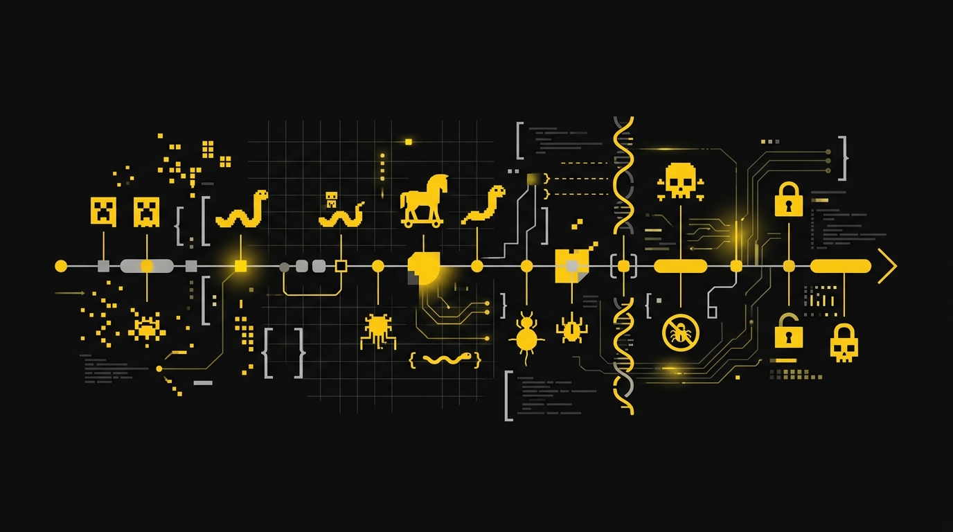 Computer Viruses & Ransomware Timeline (1949-2020)